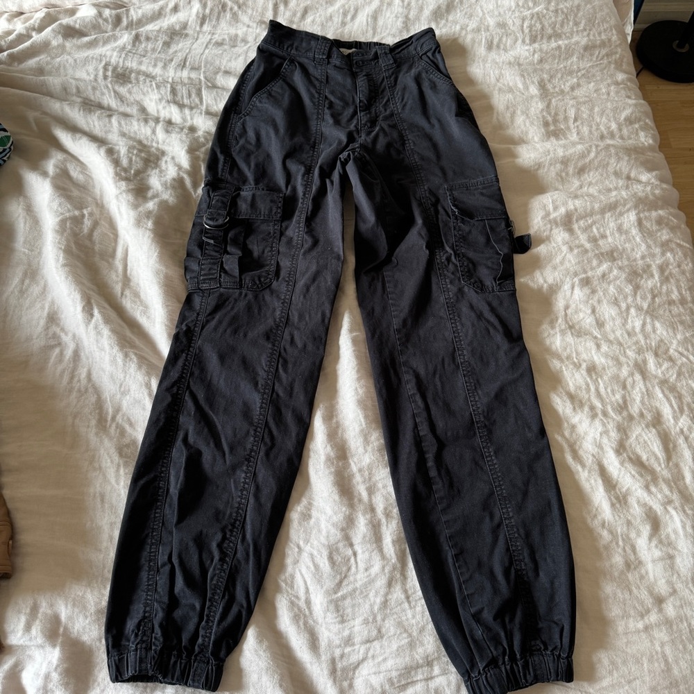 Garage Black Cargo Pants Size XS